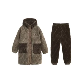QINZUIMAO Pajama Set Women's Olive Green