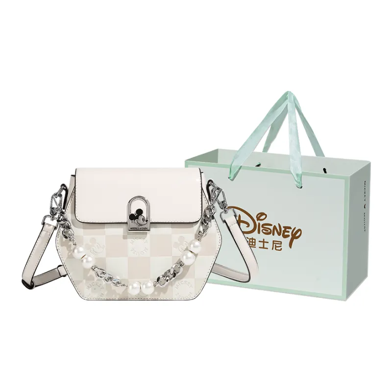 Disney Mickey Series PU Leather Crossbody Bag Small Size Women's Black-44