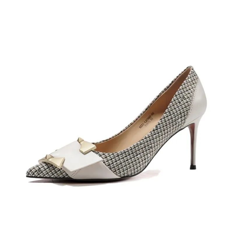 LESELE Slim Heel High Heels 8cm Women's-0