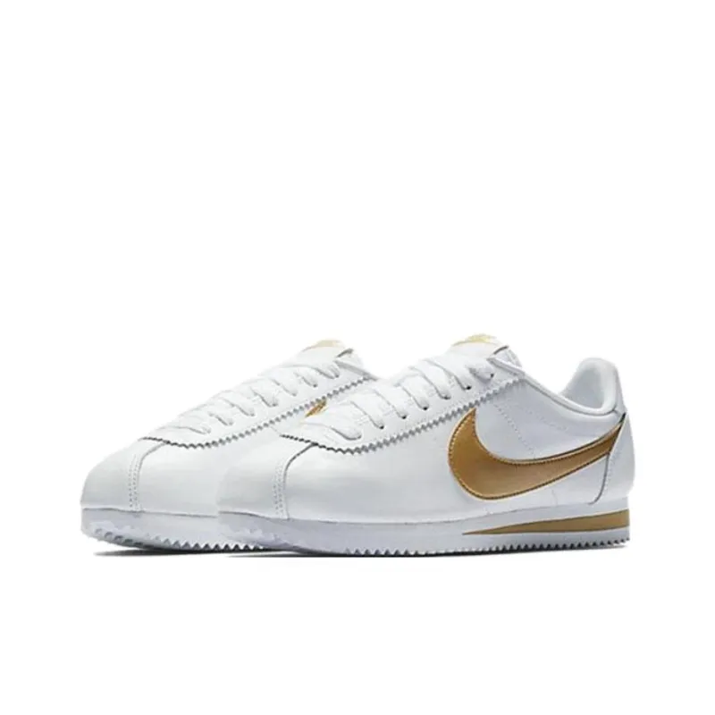 Nike Classic Cortez White Metallic Gold Women's-3