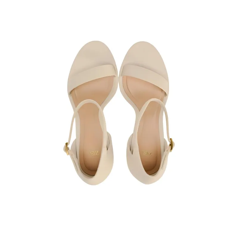 ZARA High Heels Women's Light Beige Yellow-4