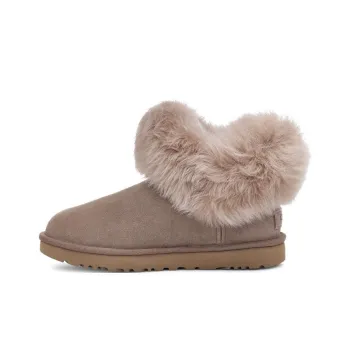 UGG Classic Mini Fluff Collar 'Brown Caribou' Women's