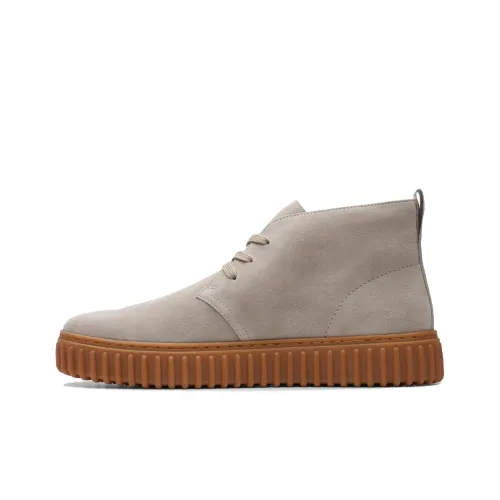 Clarks Ankle Boots Men's Light Gray