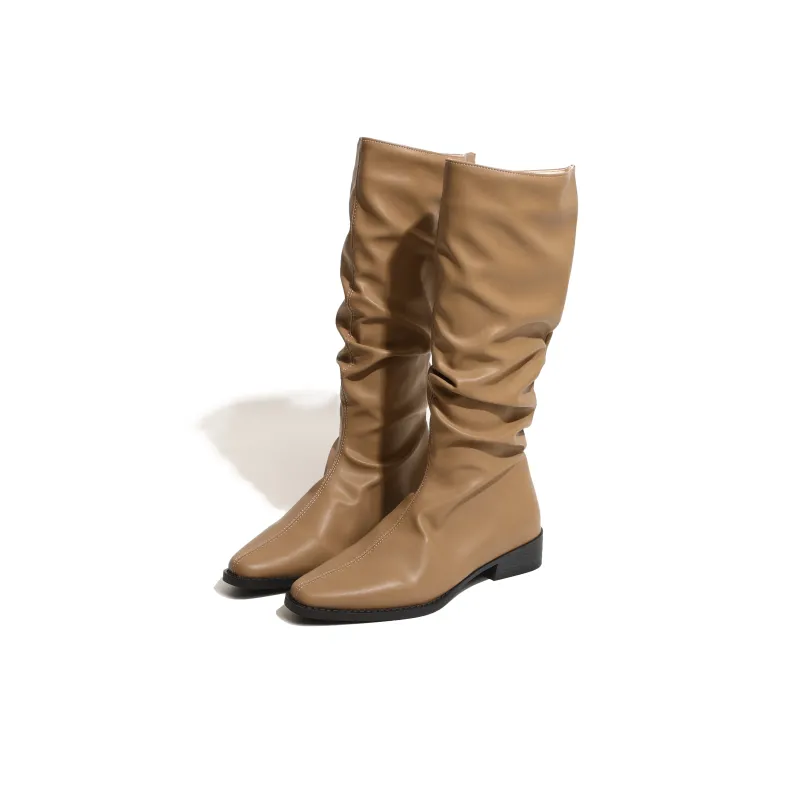 LXVB Slouch Boots Knee-high Boots 3cm Women's-12