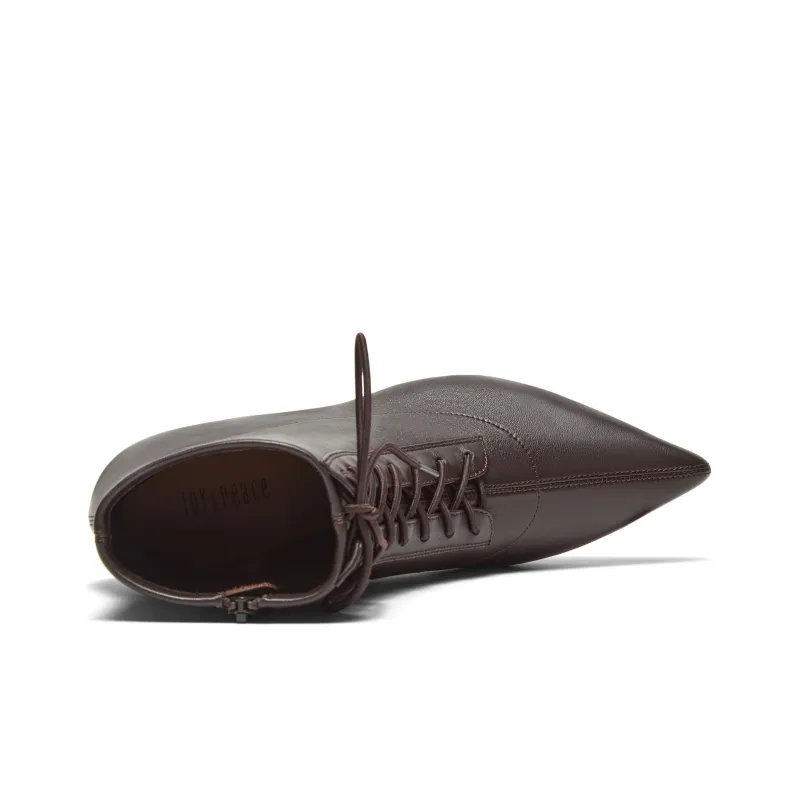 Joypeace Ankle Boots Women's Burgundy-12