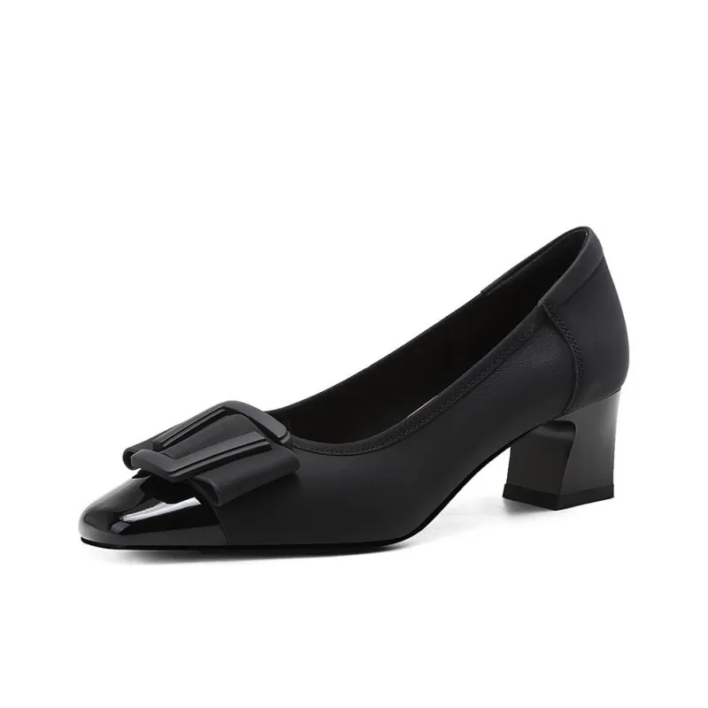 BOSSSUNWEN Chunky Heel High Heels 5cm Women's-1