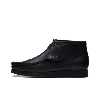 Clarks Wallabee Black Leather