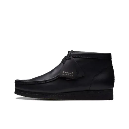 Clarks Wallabee Black Leather