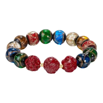 Memories Colored Glaze Jade Bracelets Unisex