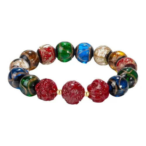 Memories Colored Glaze Jade Bracelets Unisex