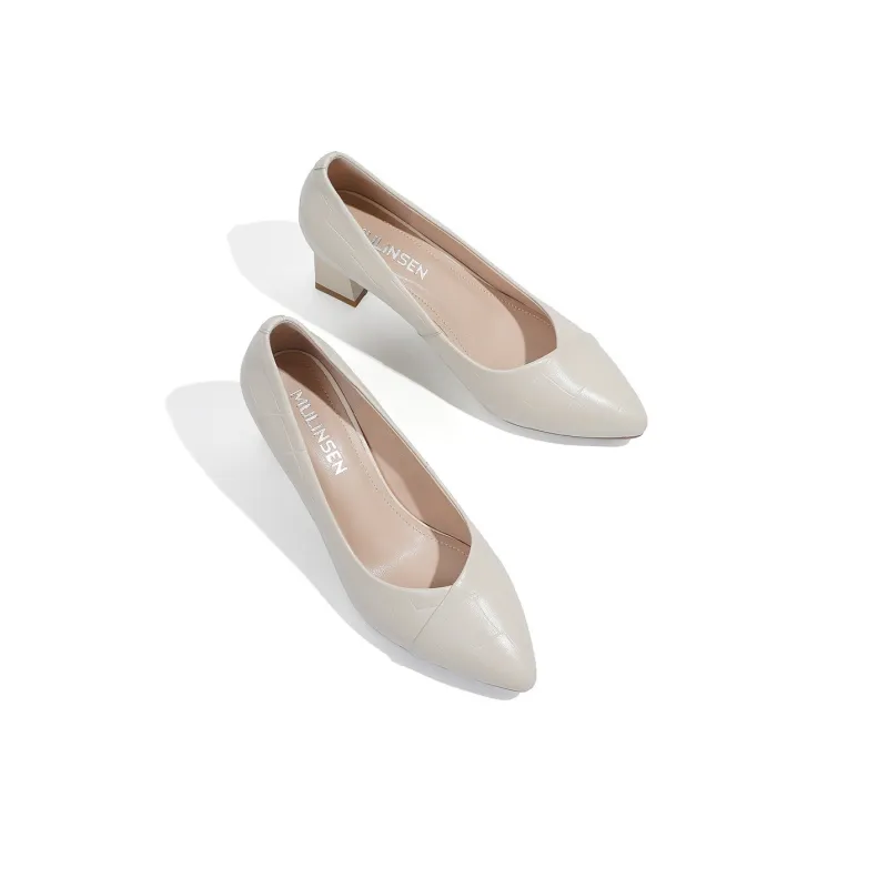 Mulinsen High Heels 6.5CM Women's Beige-3