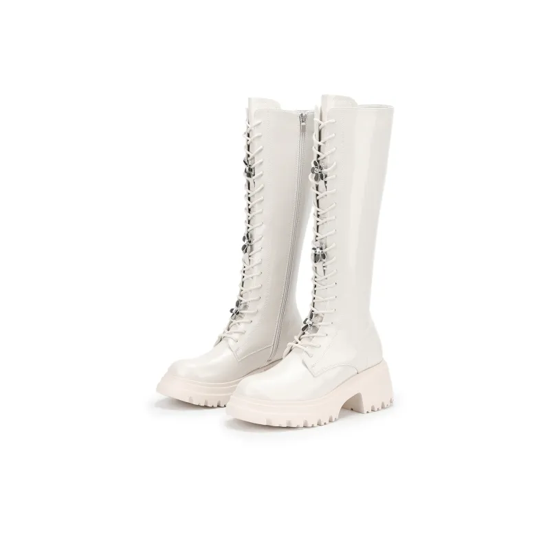SATURDAY MODE Knee-high Boots 6cm Women's-11