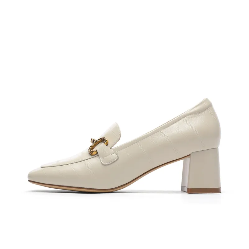 GOLDLION Chunky Heel High Heels Women's-5