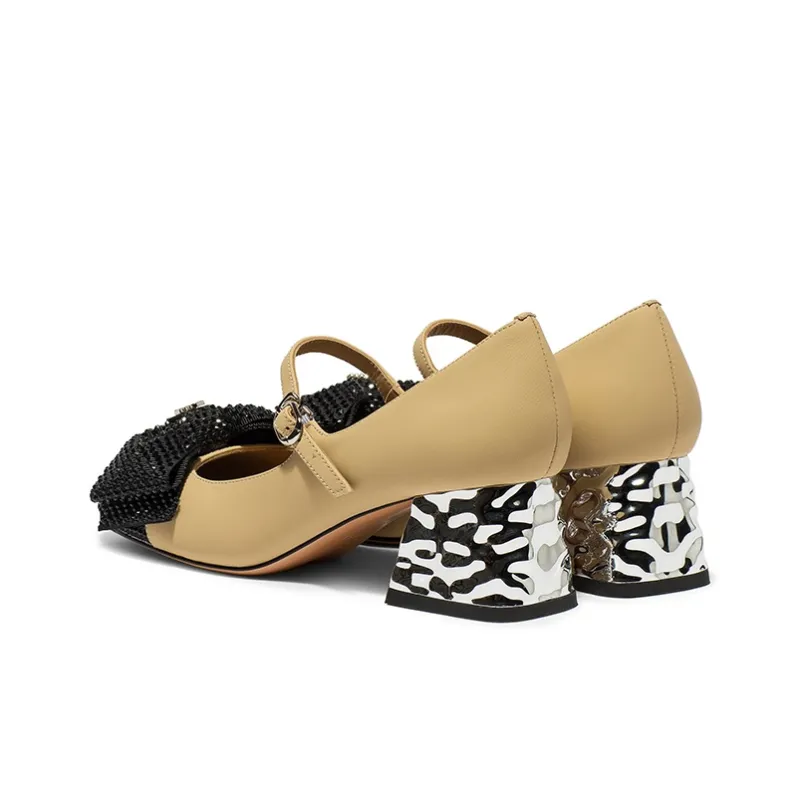 Coup De Foudre Chunky Heel High Heels 5cm Women's-3