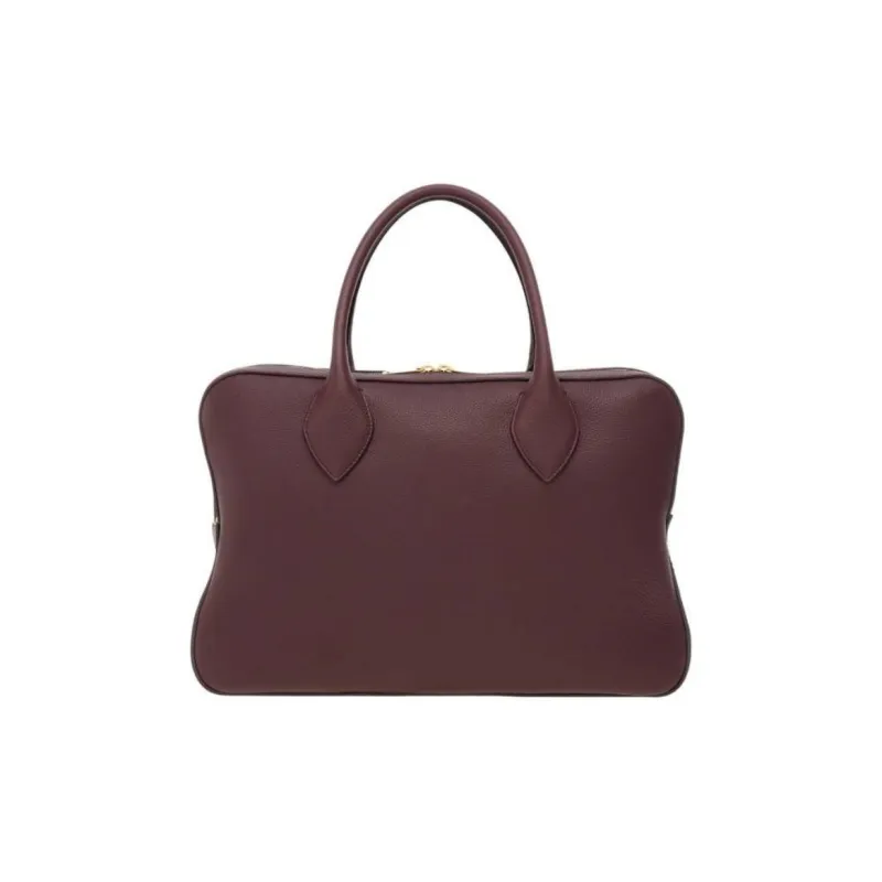 FERRAGAMO Calfskin Shoulder Bag Crossbody Bag Handbag Medium Size Women's Burgundy-2