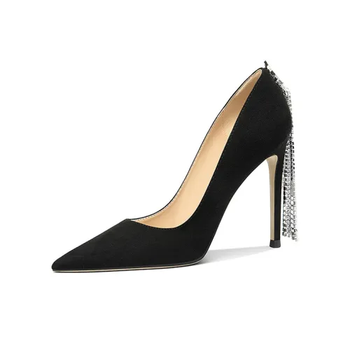 Lily Wei Slim Heel High Heels 10cm Women's Black