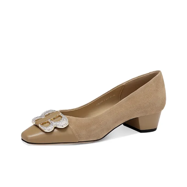 JESSICA SOPHIA Chunky Heel High Heels 3cm Women's-6