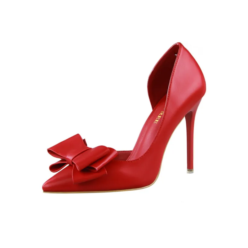 QITUMAUL Slim Heel High Heels 10.5cm Women's-3