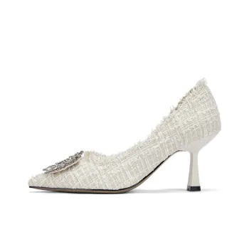 DAPHNE Slim Heel High Heels 6cm Women's Ecru