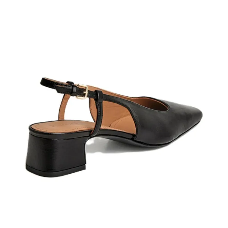 FLATTERED Chunky Heel High Heels 4cm Women's Black-2