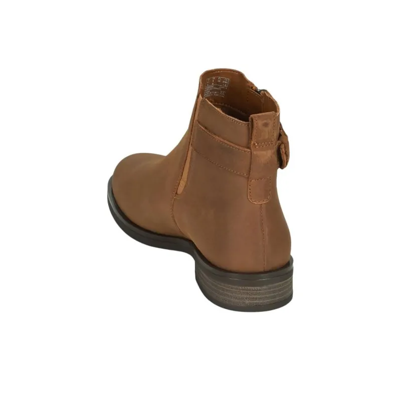 Clarks Memi Lo Ankle Boots 3cm Women's Brown-5