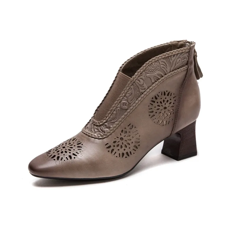 Jay Ankle Boots Women's Brown/Khaki-5