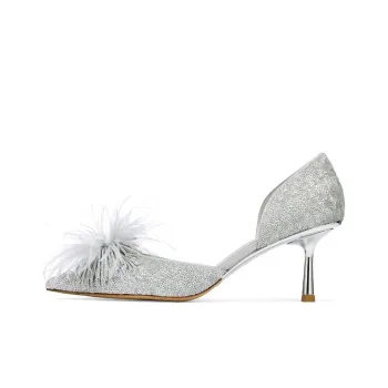 73Hours Island Breeze Slim Heel High Heels Women's Gray