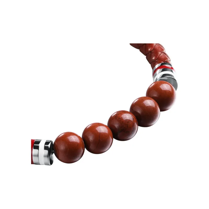 TIANWANG Agate Beaded Bracelet, Patchwork Beads Fortune Bracelet Unisex-9