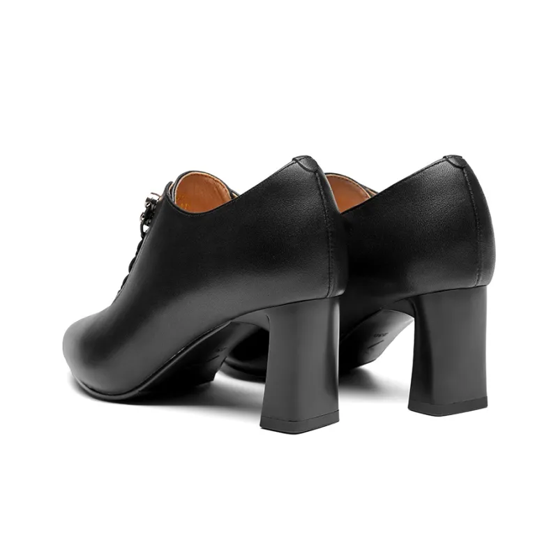 RED DRAGONFLY Chunky Heel High Heels 7cm Women's-11