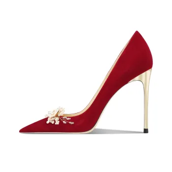 Ganxiaojie High Heels Women's Red