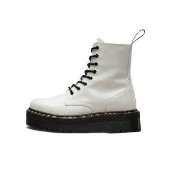 Dr.Martens Jadon Smooth Leather Platform Boot White