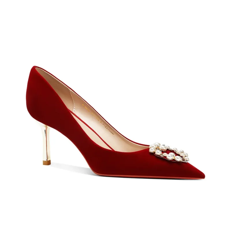 MEIAI Slim Heel High Heels 6.5cm Women's-5