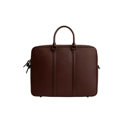 COACH Metropolitan Gloves Made Of Tanned Leather Laptop Bag Large Size Women's Maple