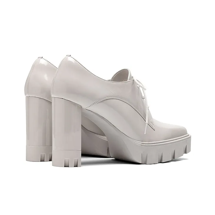 JOOC Chunky Heel High Heels 9cm Women's-3
