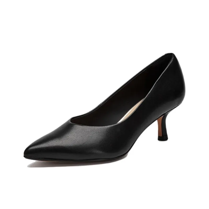 Clarks Slim Heel High Heels Women's Black-1