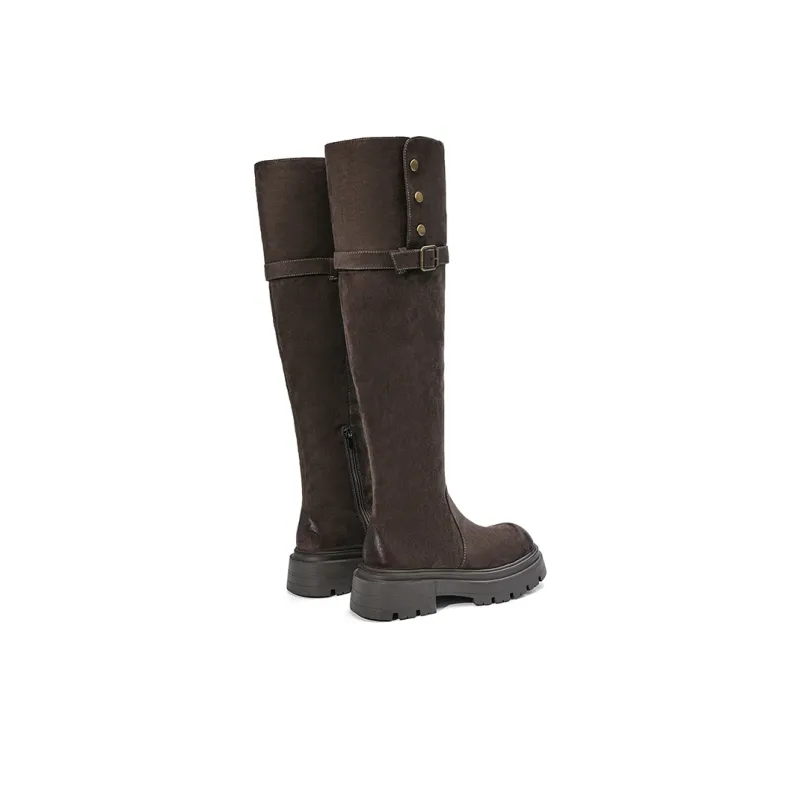 EBLAN Knee-high Boots Women's Umber-10