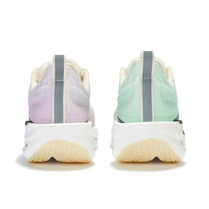 361° Cushioning Anti-Slip And Wear-Resistant Low-Top Running Shoes Unisex Purple Green Mismatched-3