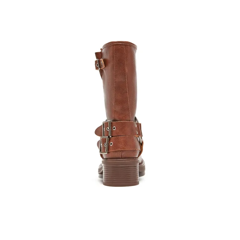 OSITA RED Ankle Boots 6cm Women's-10