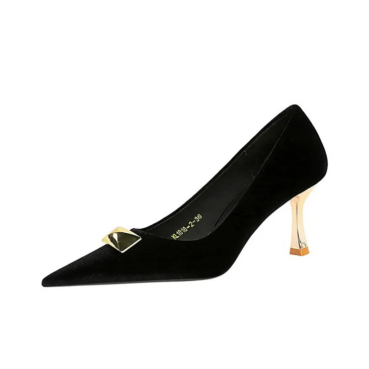 BIGTREE Slim Heel High Heels Women's-0