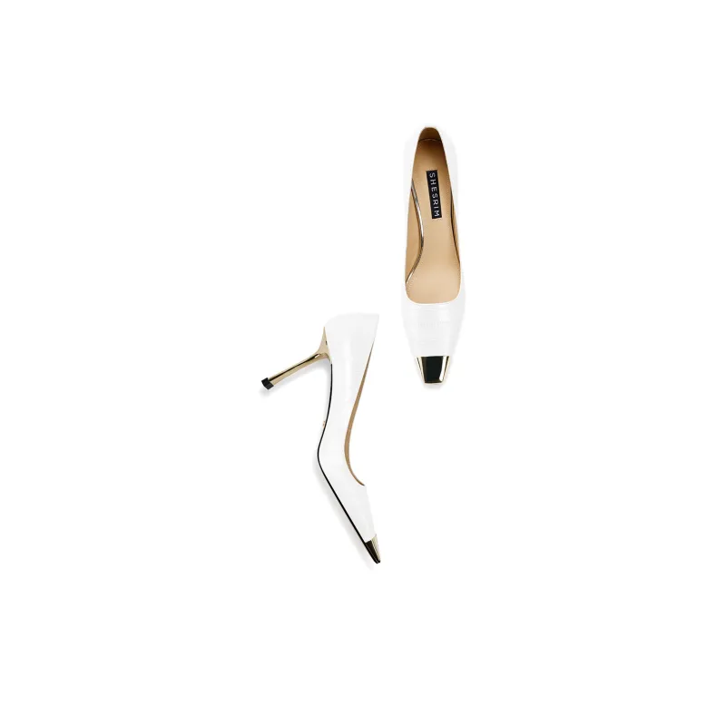 Shesrim High Heels Women's Black, White, Pink-3