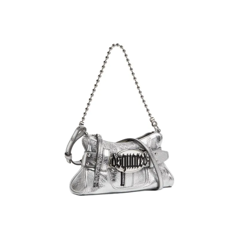 DSQUARED 2 Gothic Logo Plaque Zipped Clutch Bag-1