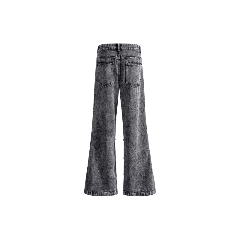 WELTER EXPERIMENT Jeans Unisex Black Gray Color-2