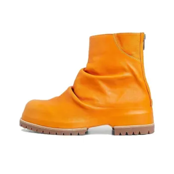 424 Fashion Ankle Boots Men's Orange