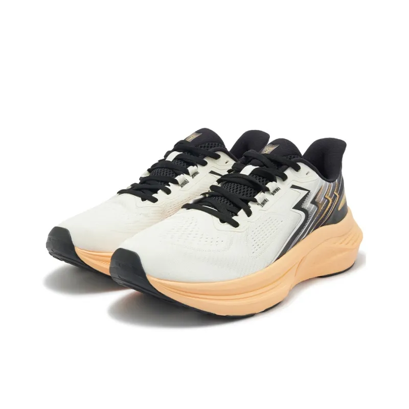 361° Cushioning Anti Slip And Wear Resistant Low Top Casual Running Shoes Unisex White Black-2