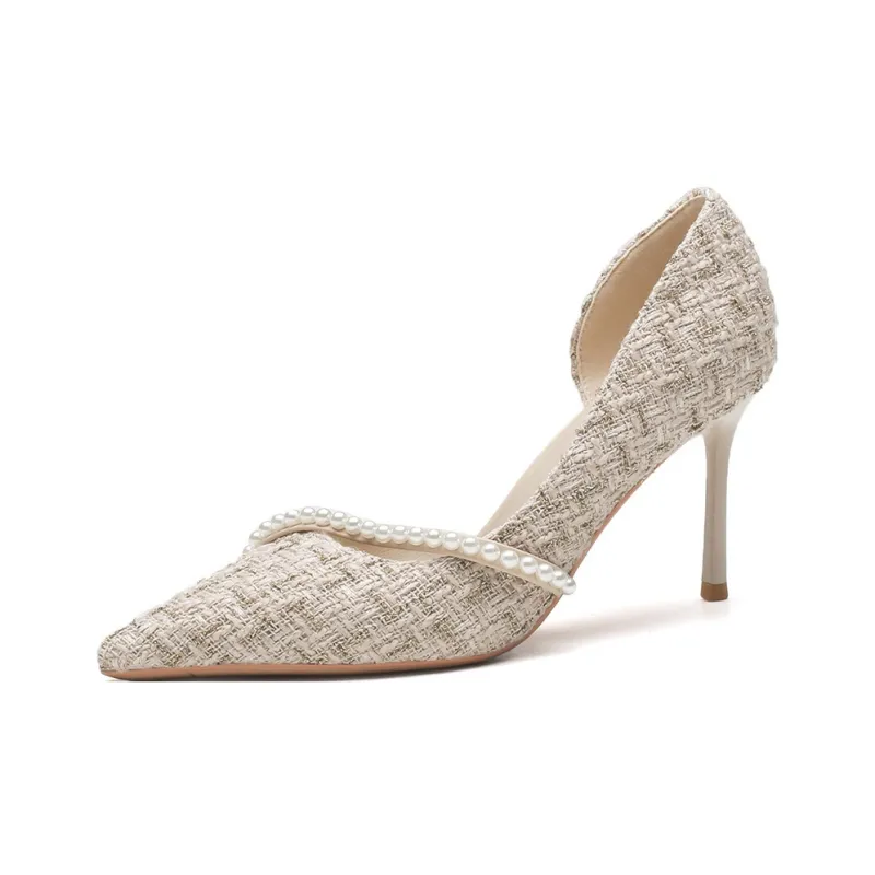 HKCP Slim Heel High Heels 8cm Women's-0