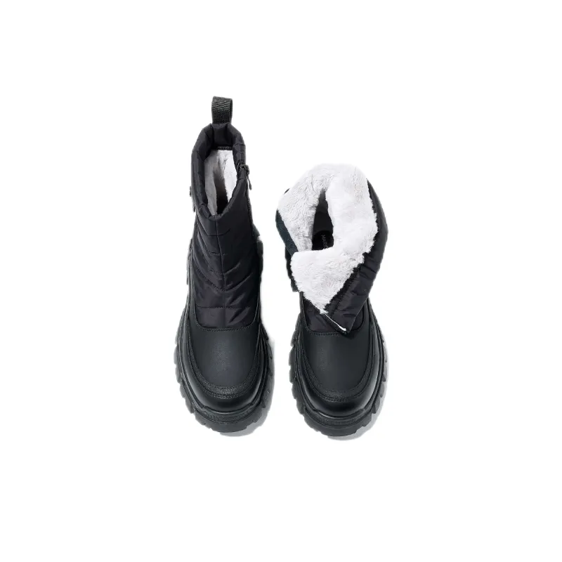 FAIRWHALE Snow Boots Unisex White/Black/Army Green-11