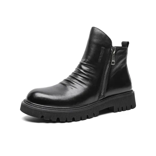 TRUMPPIPE Ankle Boots Men's Black