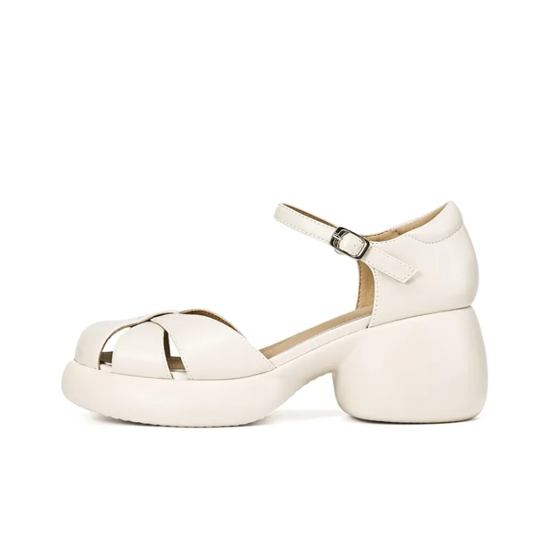 DAPHNE Chunky Heel High Heels 6.5cm Women's-3