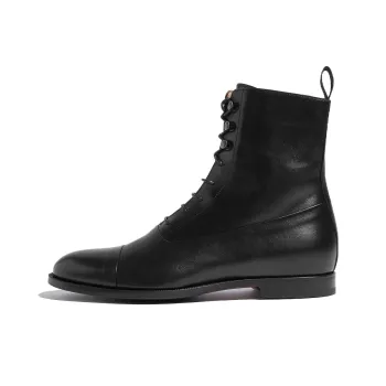 SCAROSSO Archie Round Toe Lace Up Boots