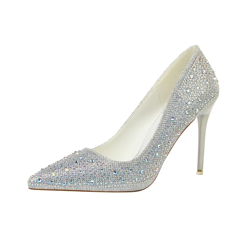 QITUMAUL Slim Heel High Heels Women's-19